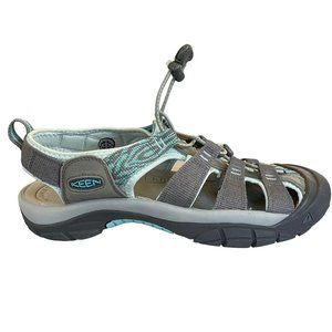 Keen Newport H2 Sandals Womens US 11 EU 42 Grey Blue Leather Water Shoe 1025793